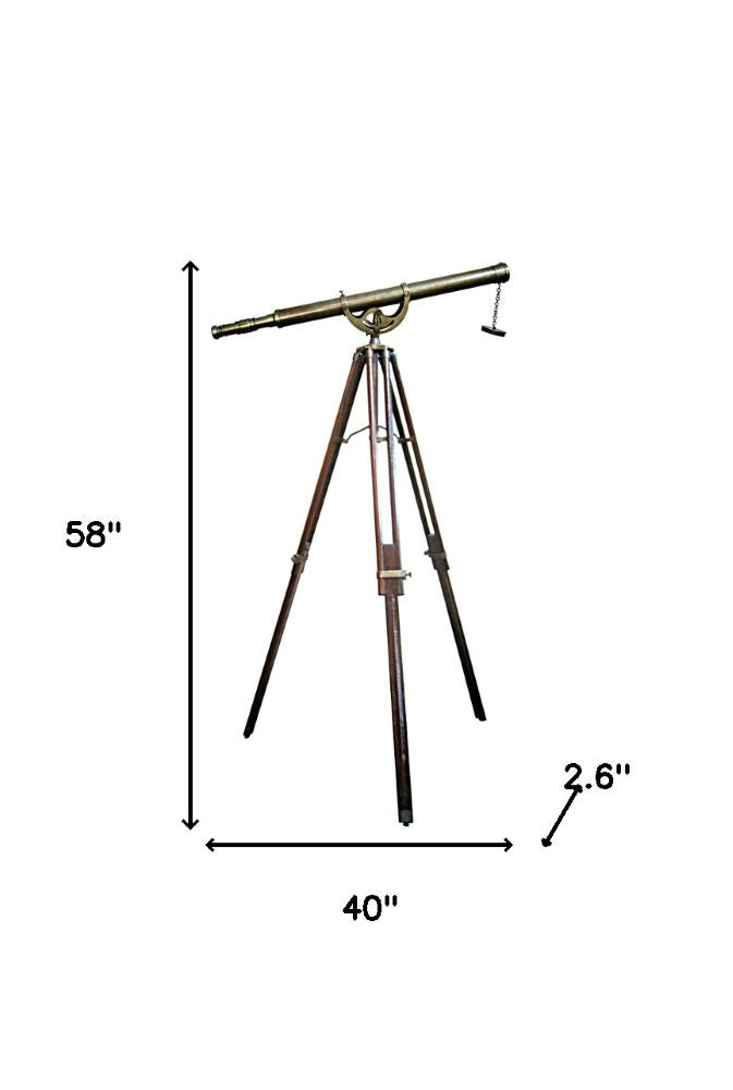 2.6" X 40" X 58" Telescope With Stand