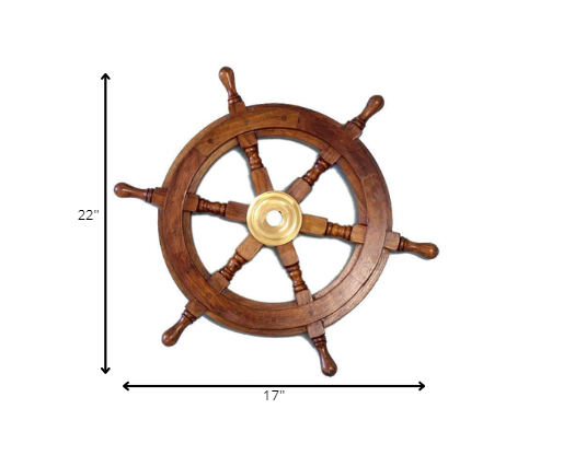 24" X 24" X 2" Ship Wheel