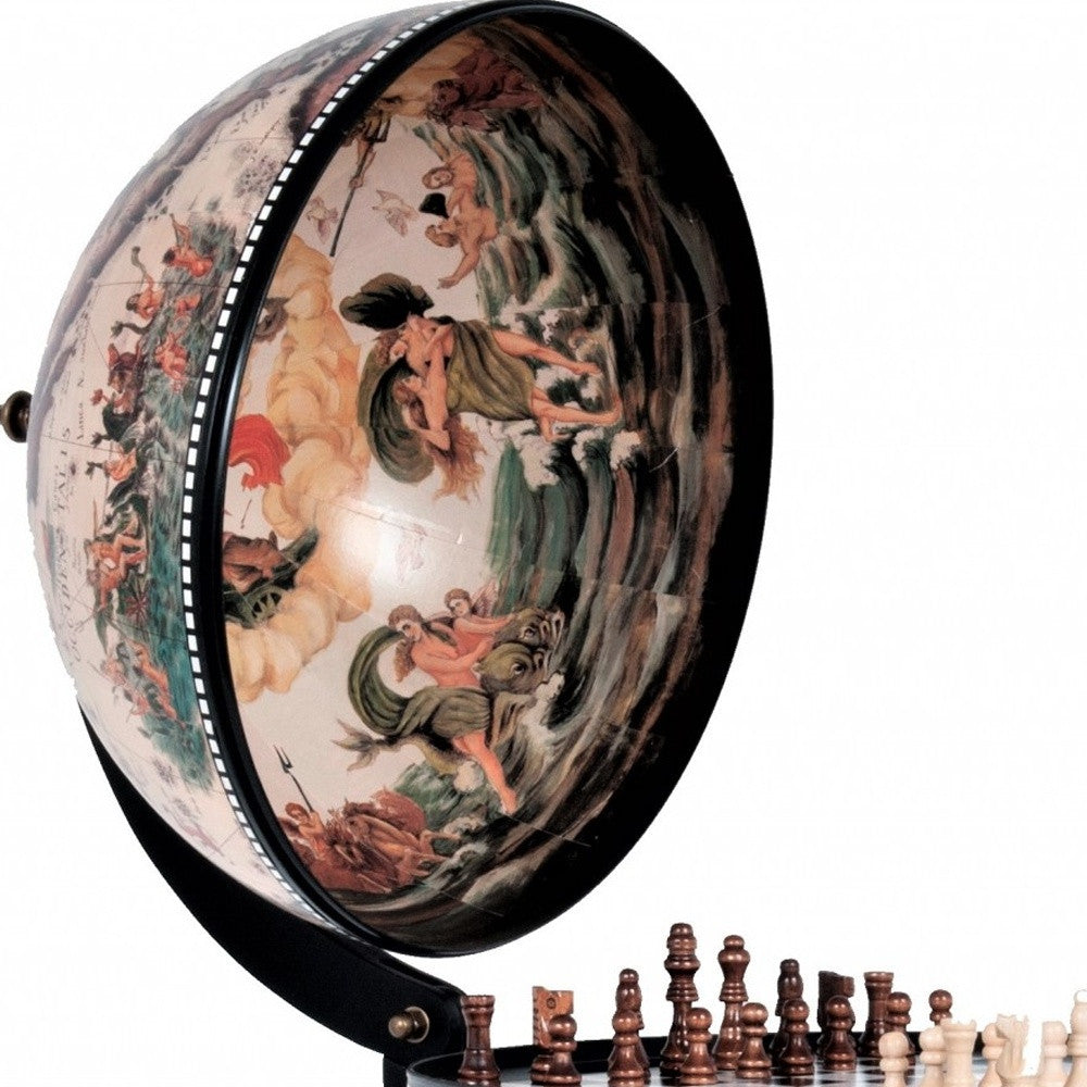 13" X 13" X 20" White Globe 13 Inches With Chess Holder