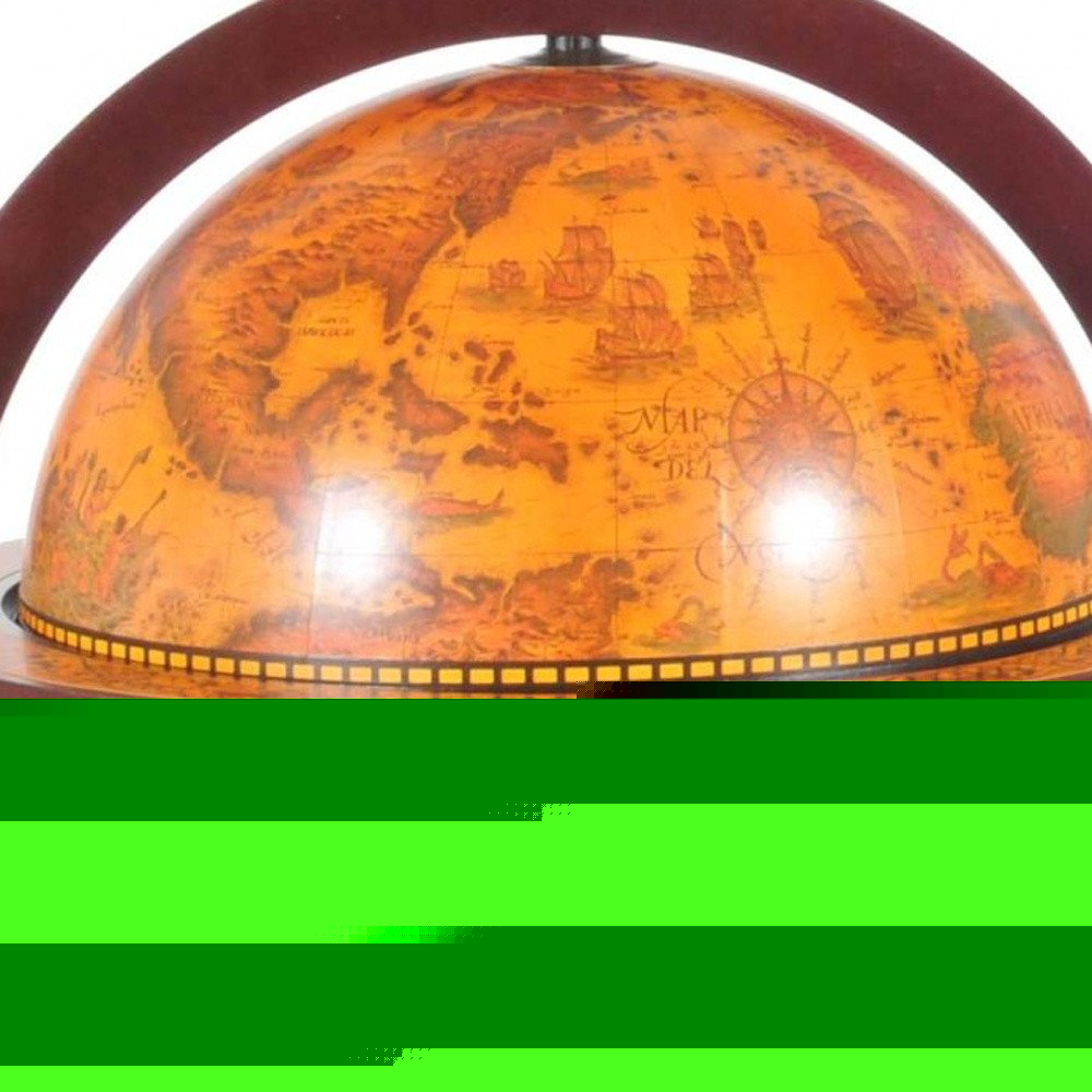 22" Walnut Solid Wood Game Hand Painted Tabletop Sculpture