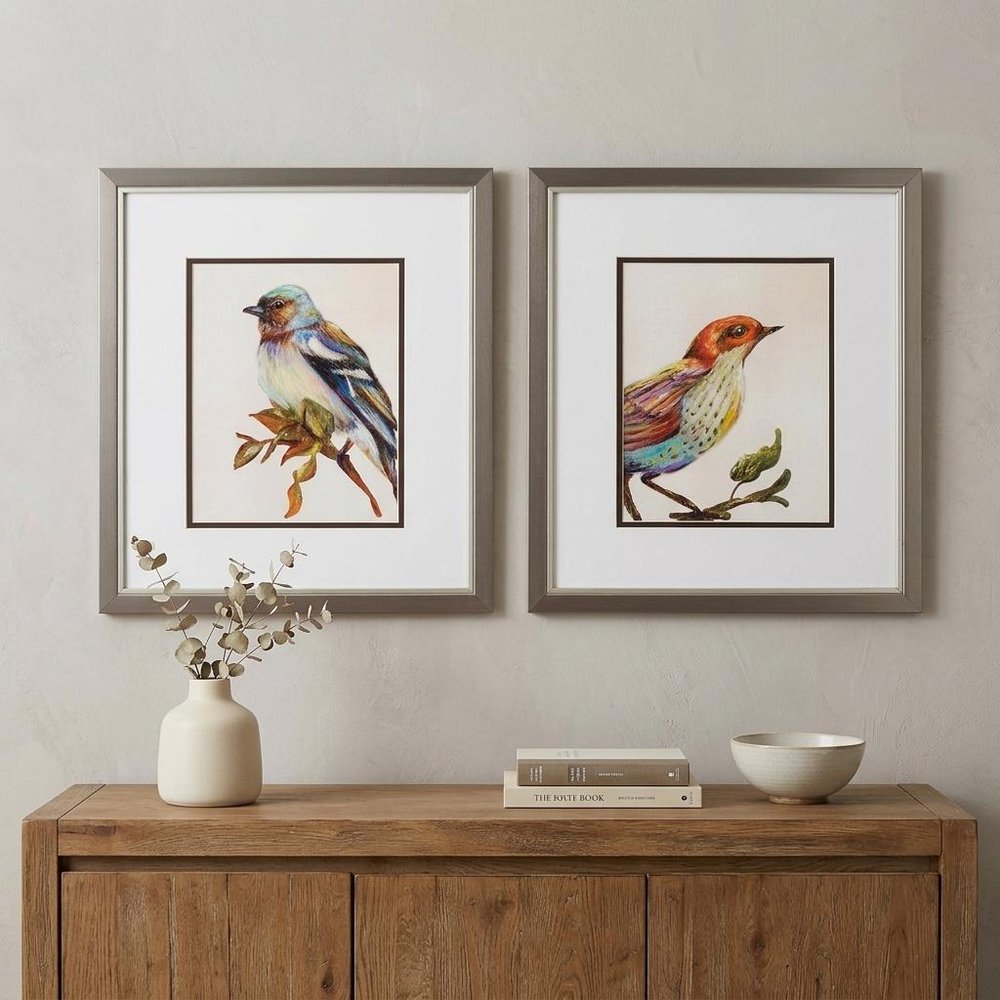 14" X 16" Metallic Bronze Frame Eco Bird (Set Of 2)
