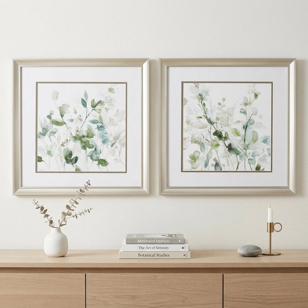 Set Of Two Champagne Wall Decor