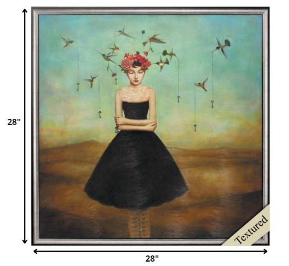 28" X 28" Silver Frame Fair Trade Frame Of Mind