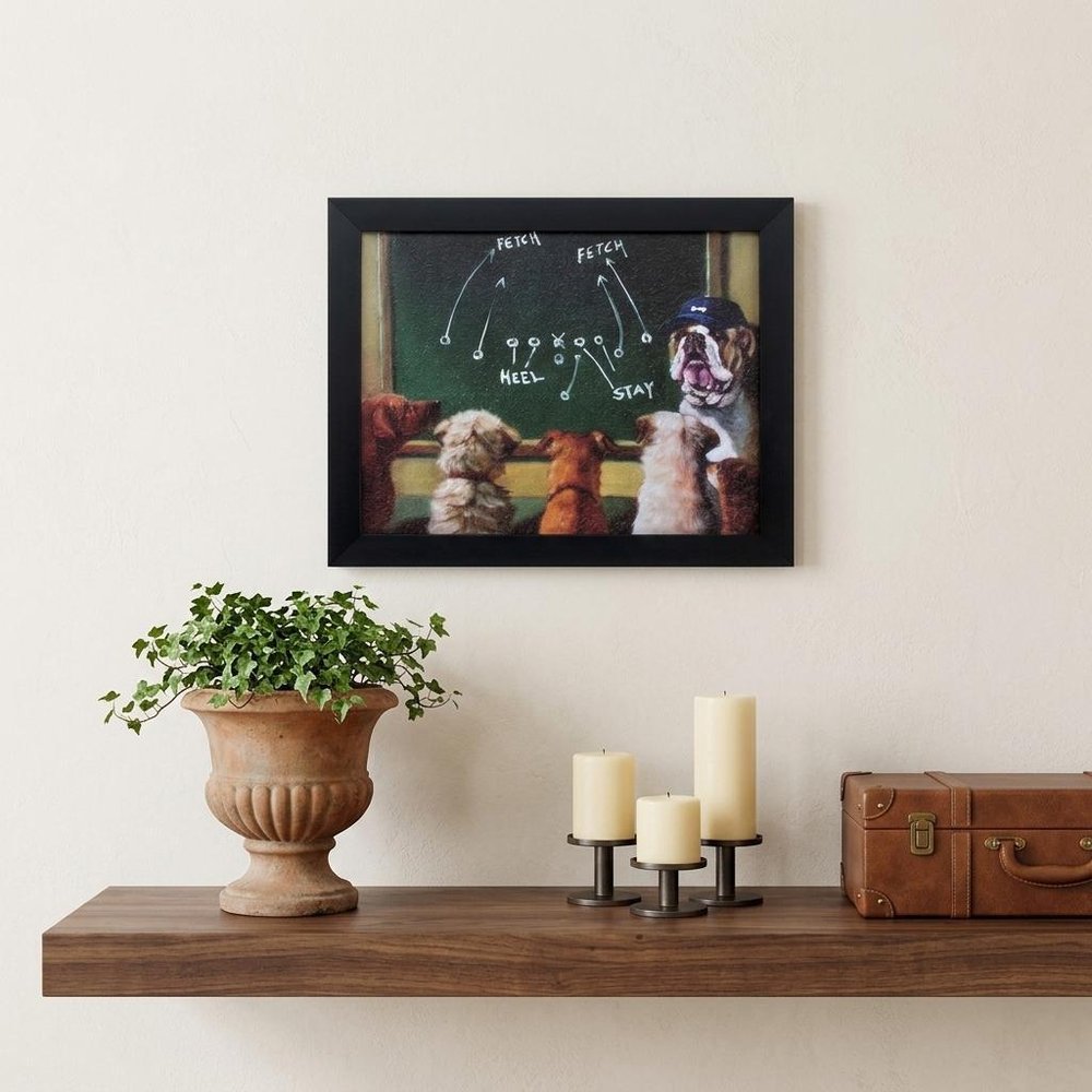 11" X 9" Black Frame Game Plan