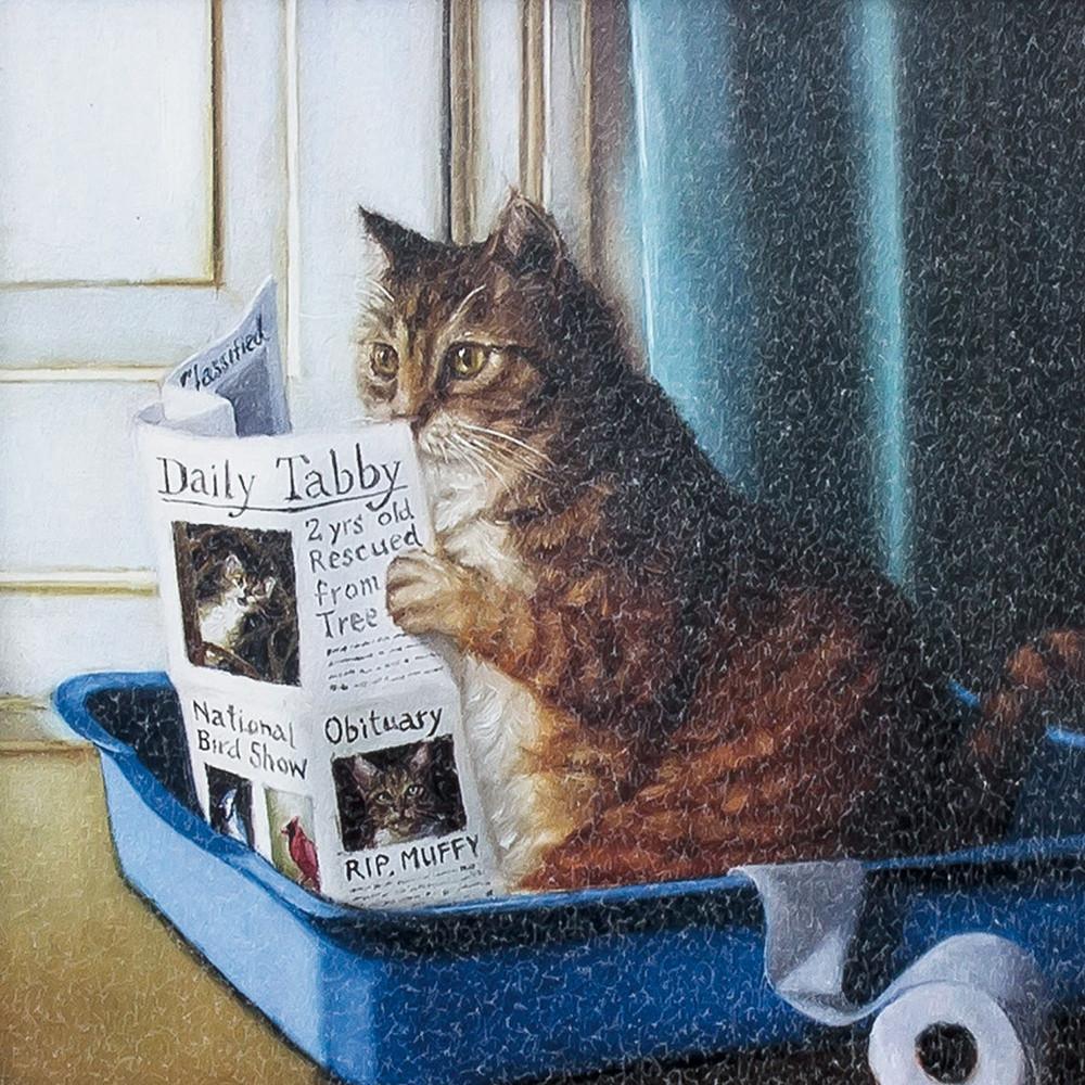 11" X 11" Black Frame Kitty Throne