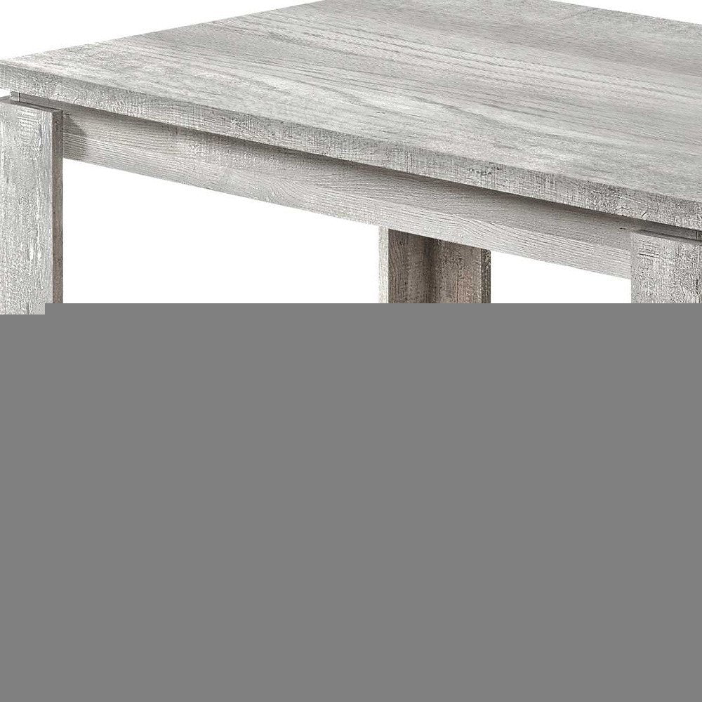 47" Gray Dining Table