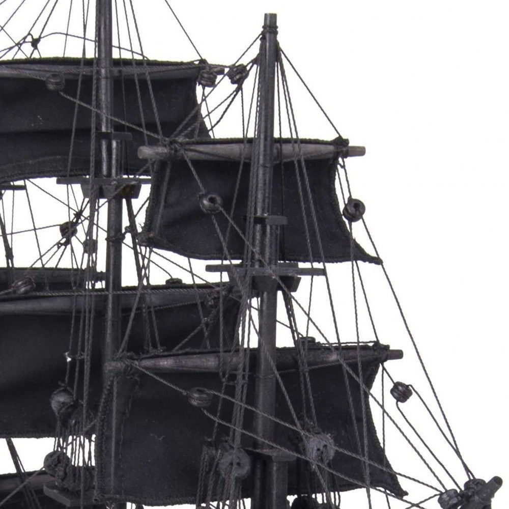 6.5" X 20" X 19"Black Pearl Pirate Ship