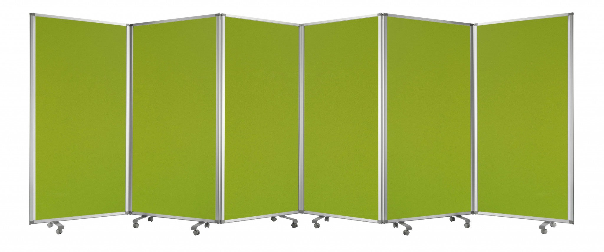 212 X 1 X 71 Green Metal 6 Panel Screen