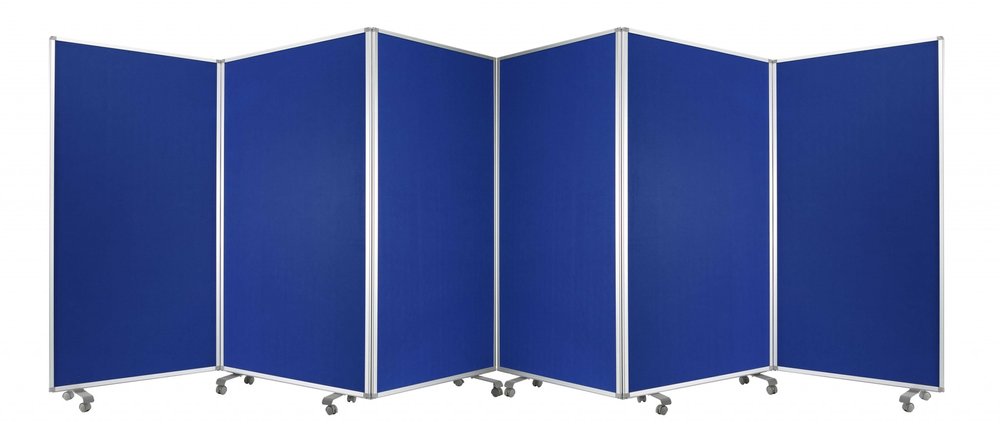 212 X 1 X 71 Green Metal 6 Panel Screen