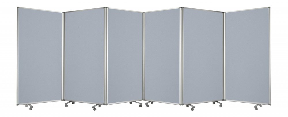 212 X 1 X 71 Green Metal 6 Panel Screen