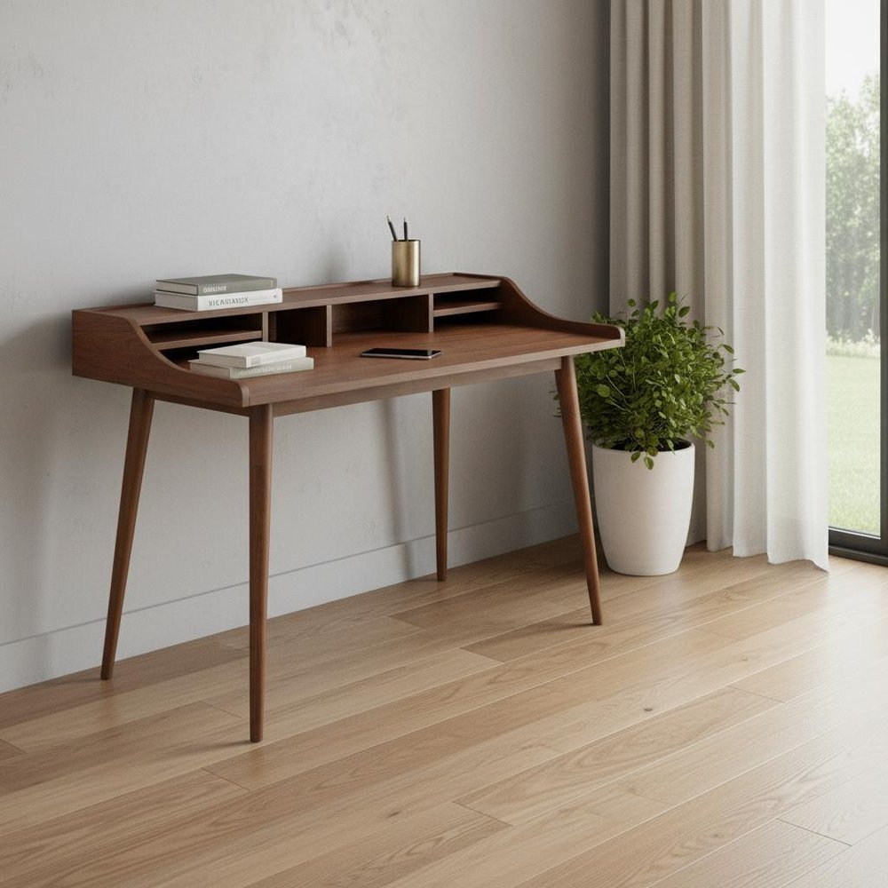 47" Brown Writing Desk