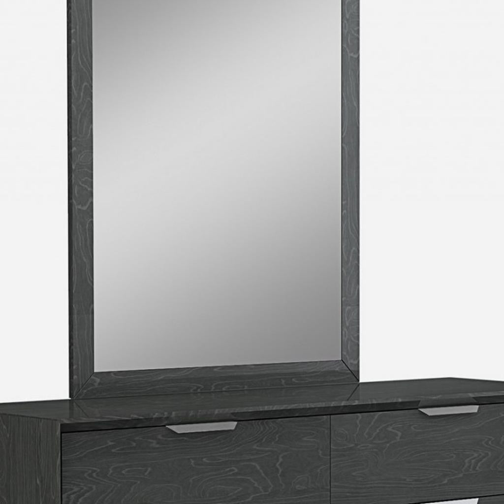 63" Grey Solid Wood Six Drawer Double Dresser