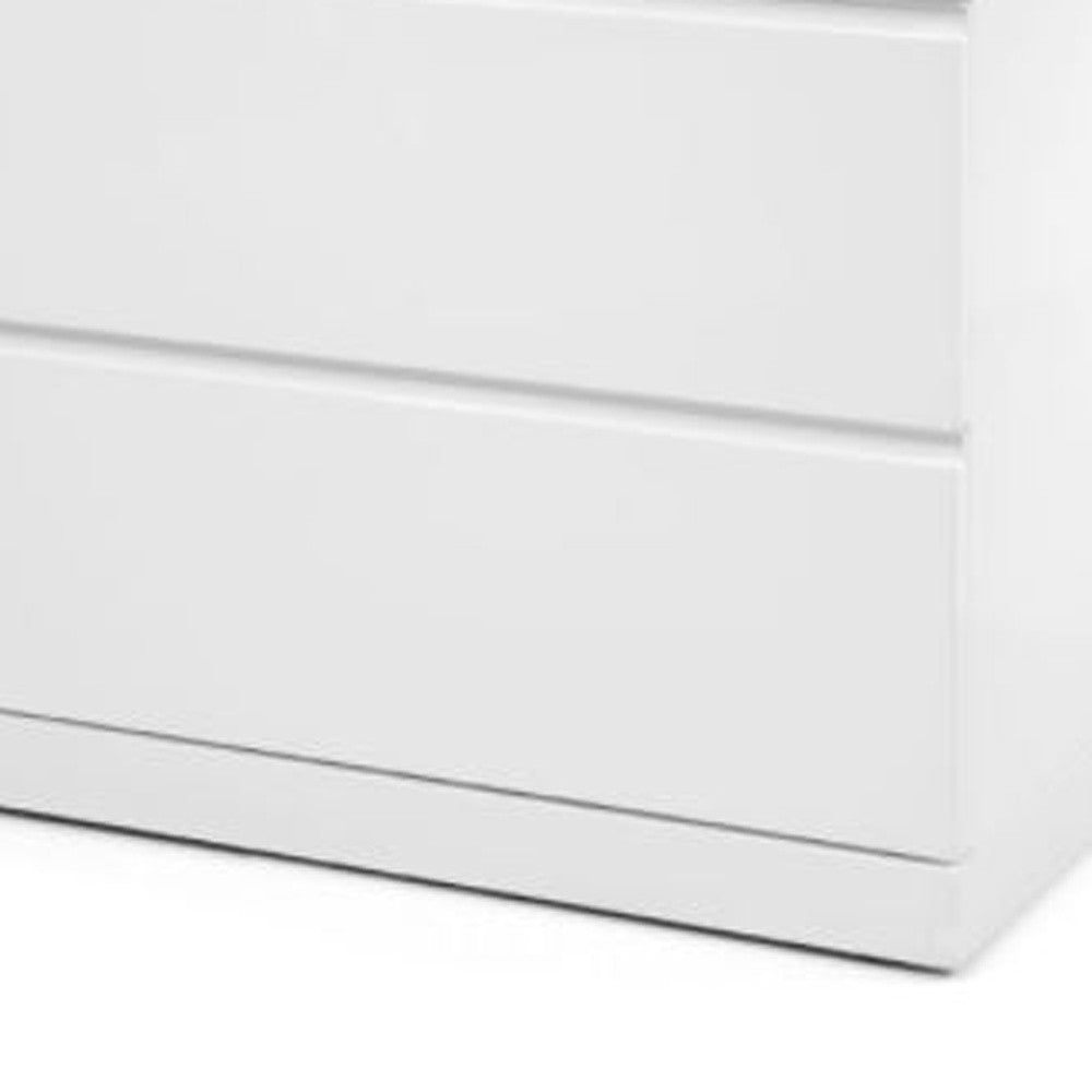 20" White Two Drawer Nightstand