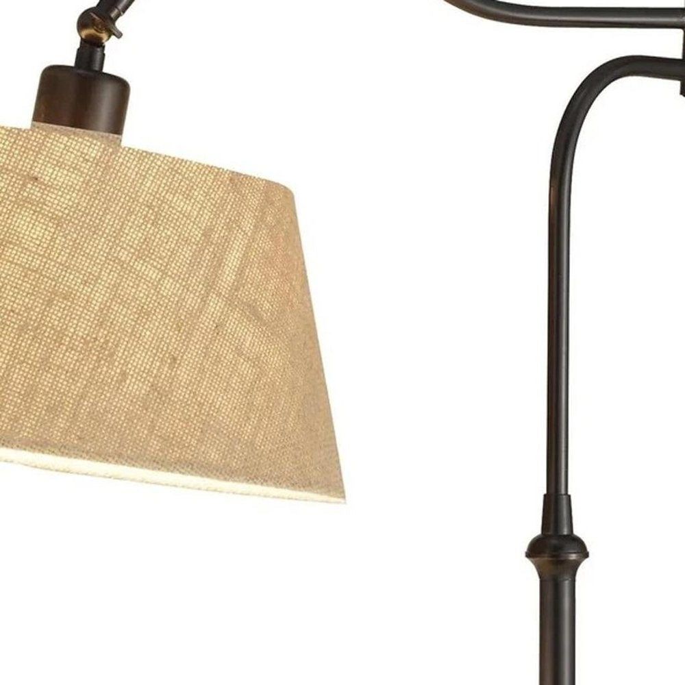 27" Black Desk Lamp With Empire Shade