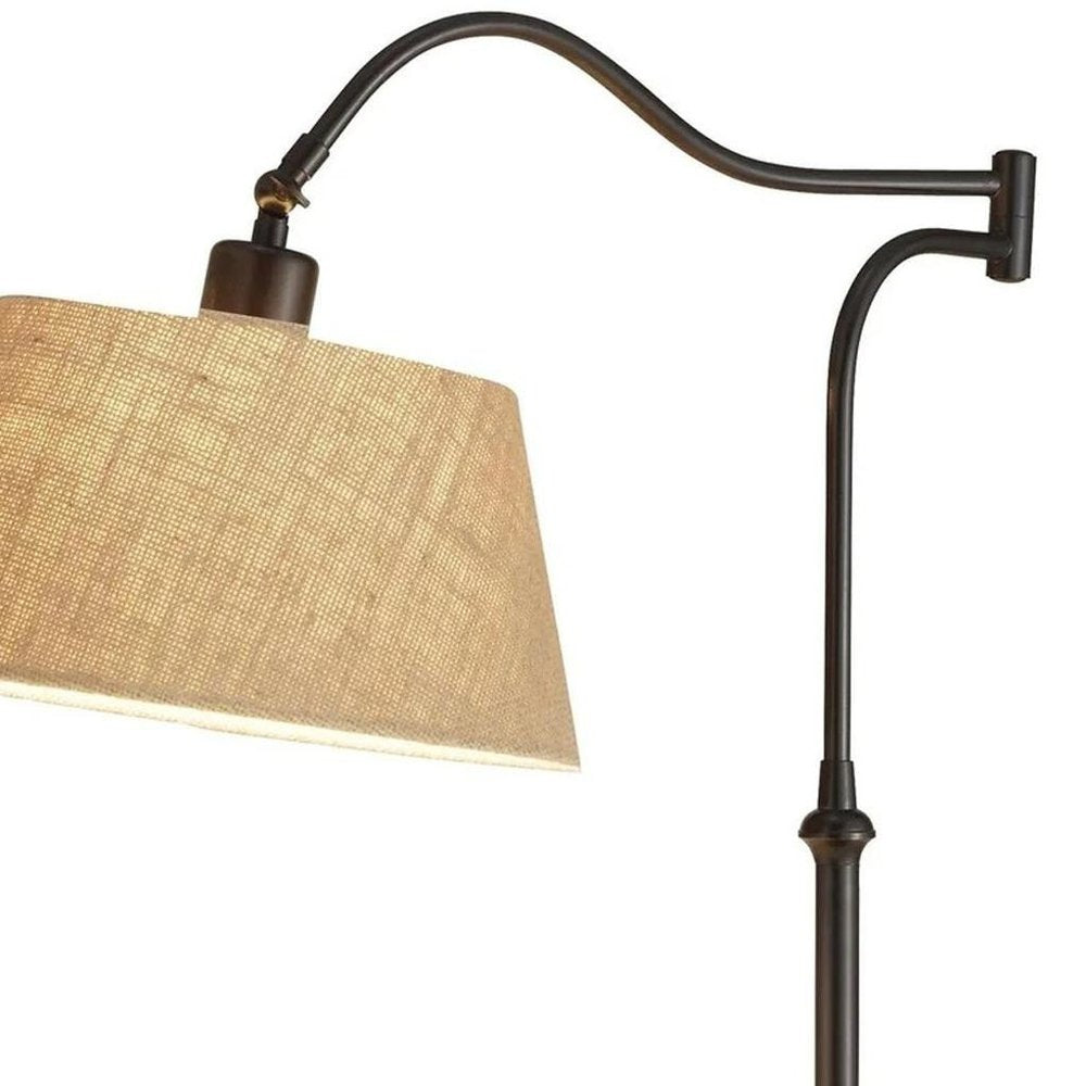27" Black Desk Lamp With Empire Shade