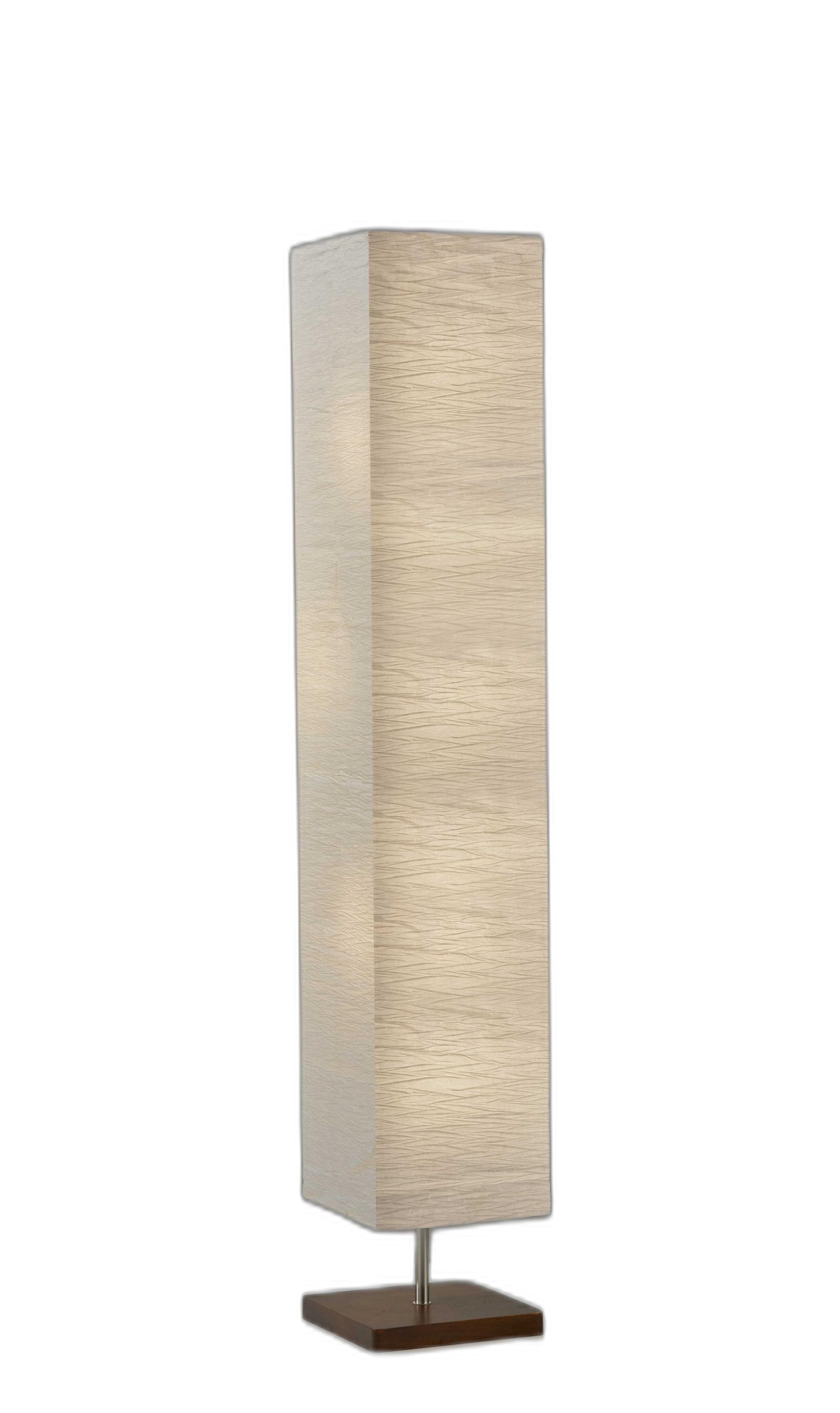 Wildside Paper Shade Floor Lamp With Natural Wood Base