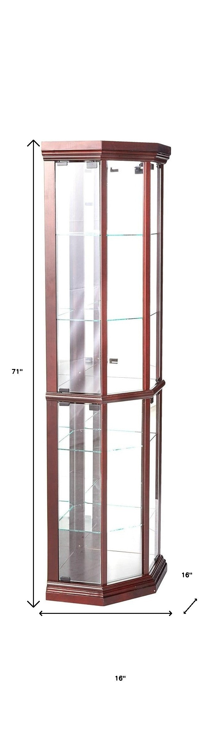 16" Dark Brown Display Stand