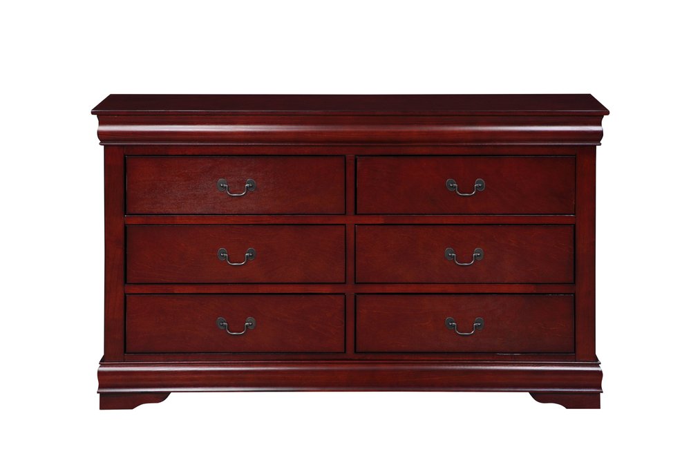 58" White Solid Wood Seven Drawer Triple Dresser