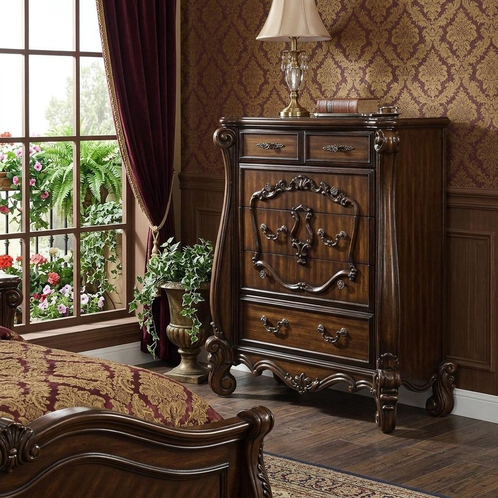 47" Solid Wood Six Drawer Chest