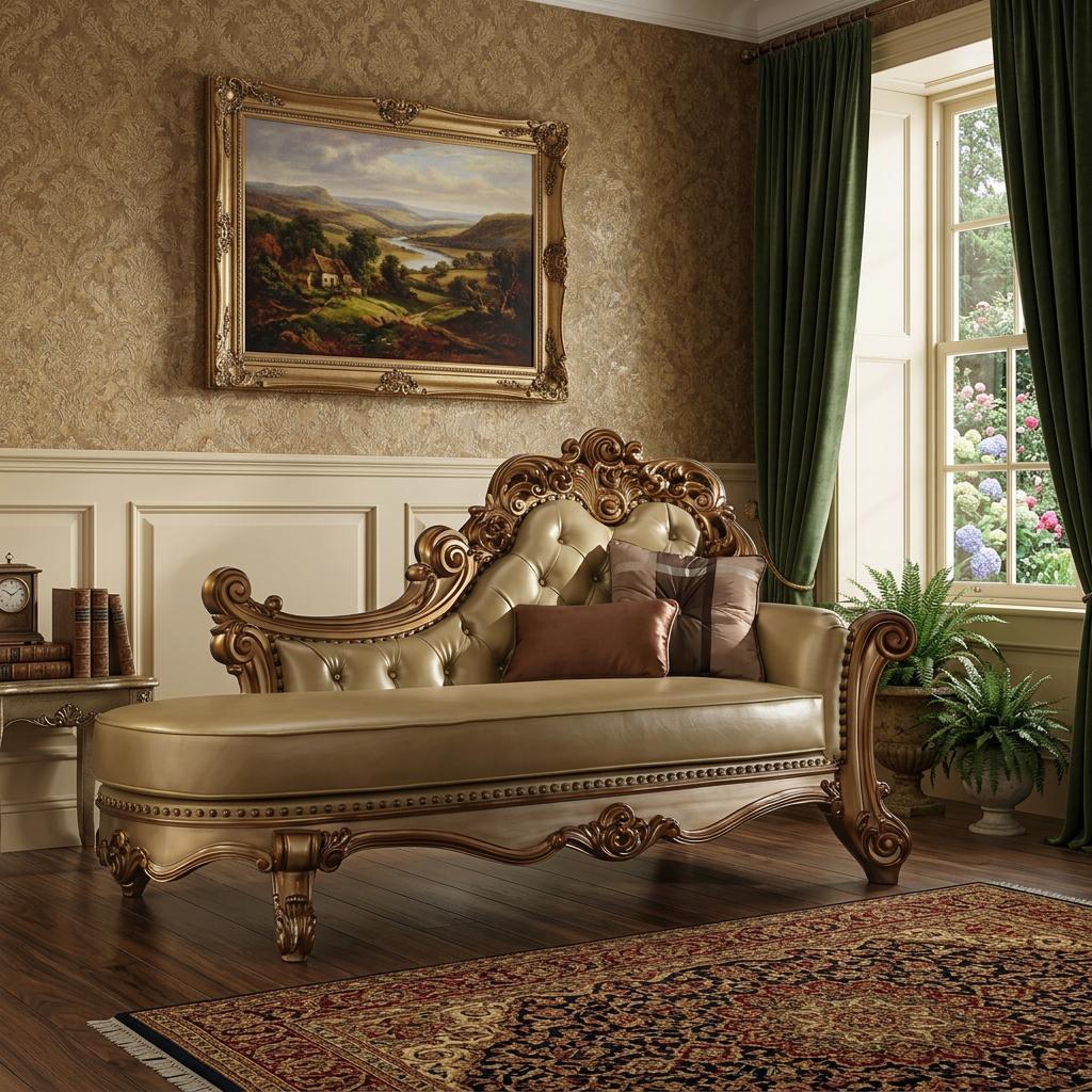 81" Bone and Pearl Faux Leather Tufted Lounge Chair And Toss Pillows