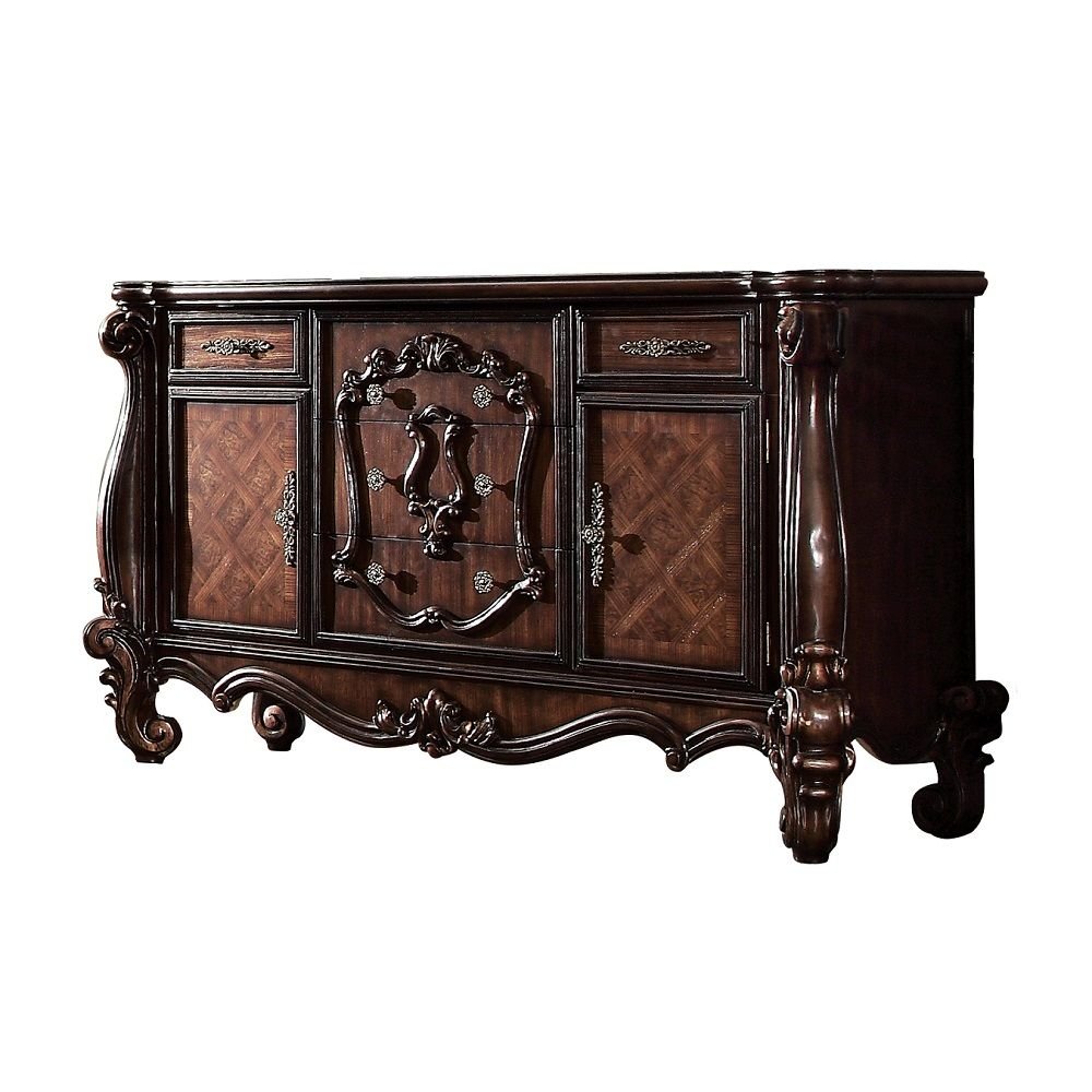71" Solid Wood Five Drawer Dresser