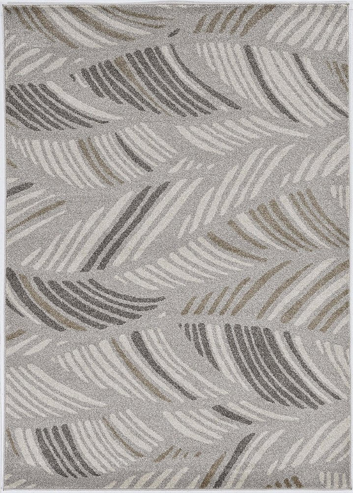 2' X 3' Beige And Brown Tropical Botanical Area Rug