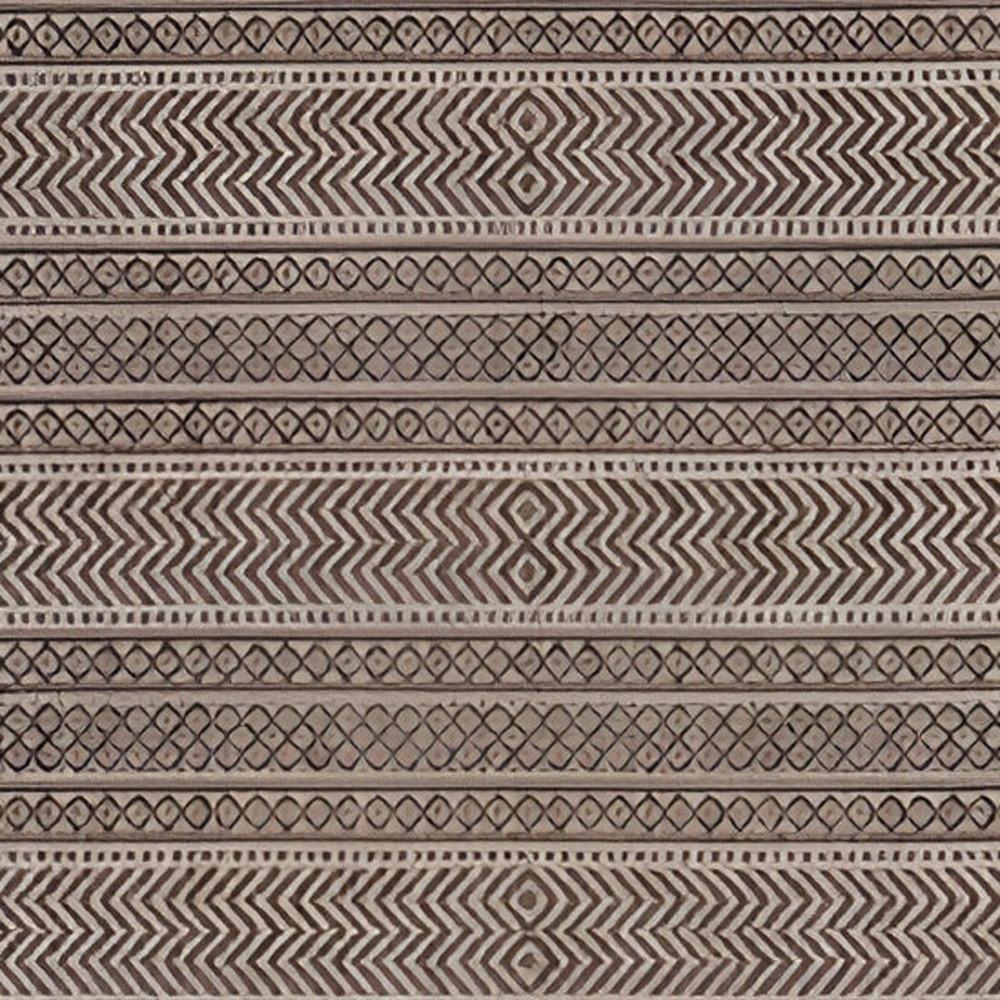 3' X 4' Brown Geometric Indoor Outdoor Area Rug