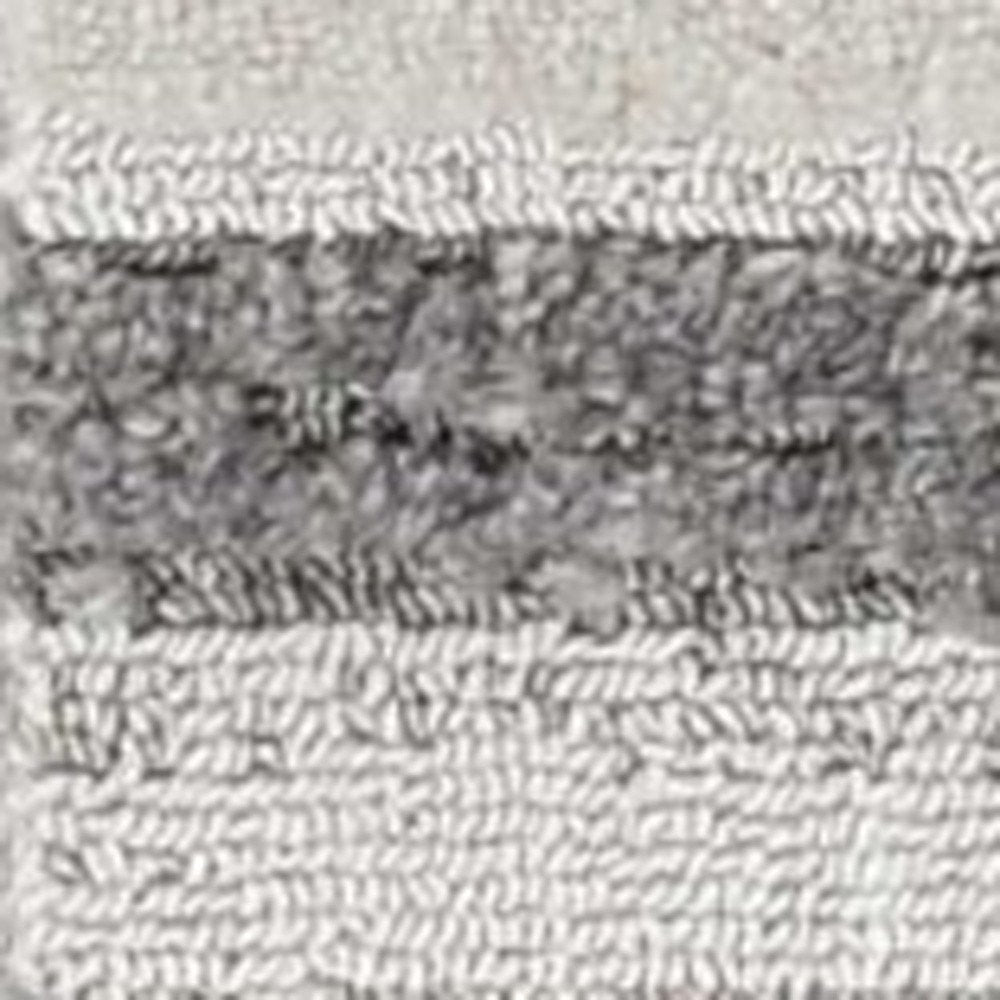 12' X 15' Gray and Ivory Abstract Area Rug