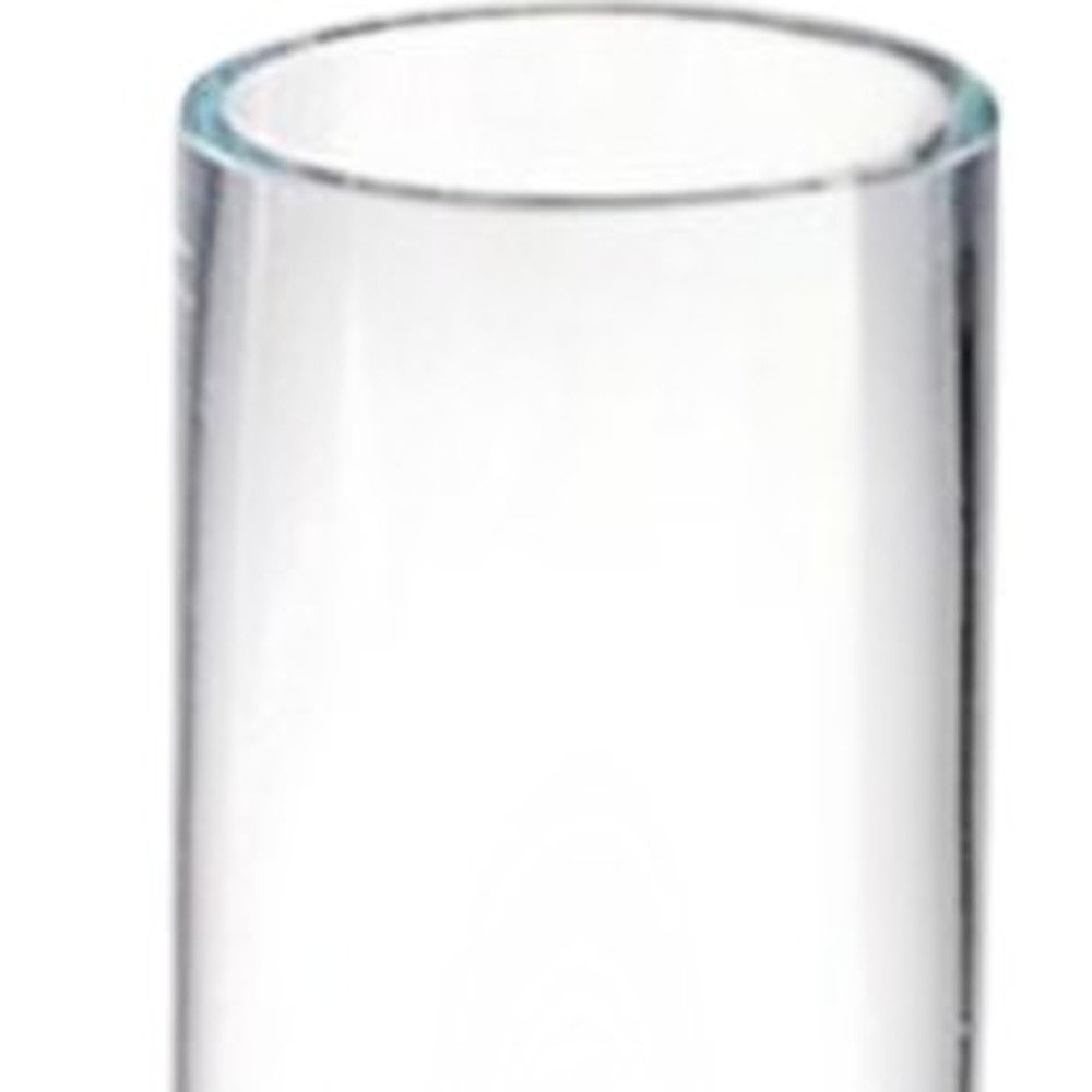 9" Clear Cylindrical Lead Free Crystal Bud Table Vase