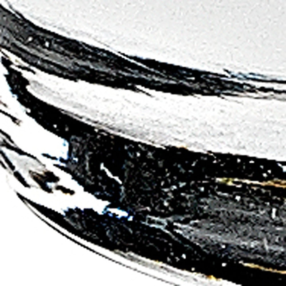 Set of Four Clear Mouth Blown Crystal Old Fashion Glasses