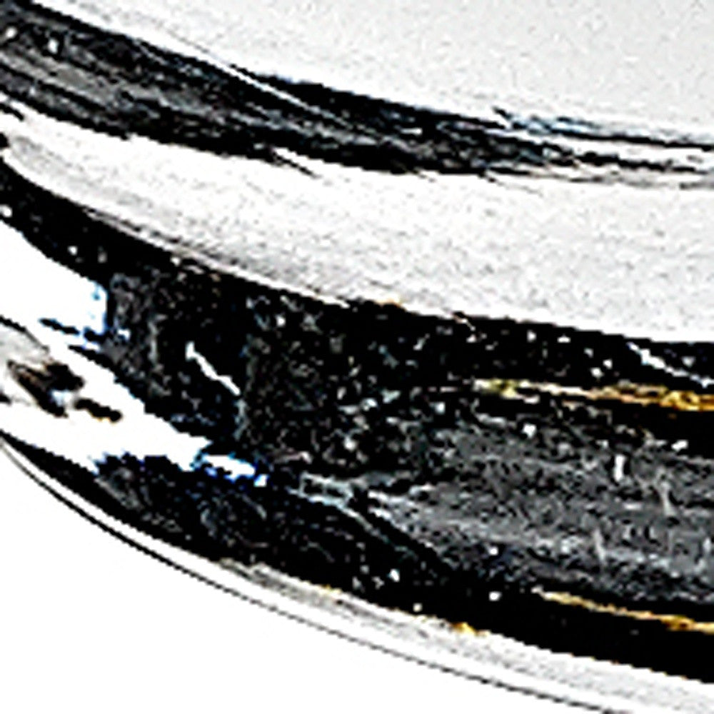 Set of Four Clear Mouth Blown Crystal Old Fashion Glasses