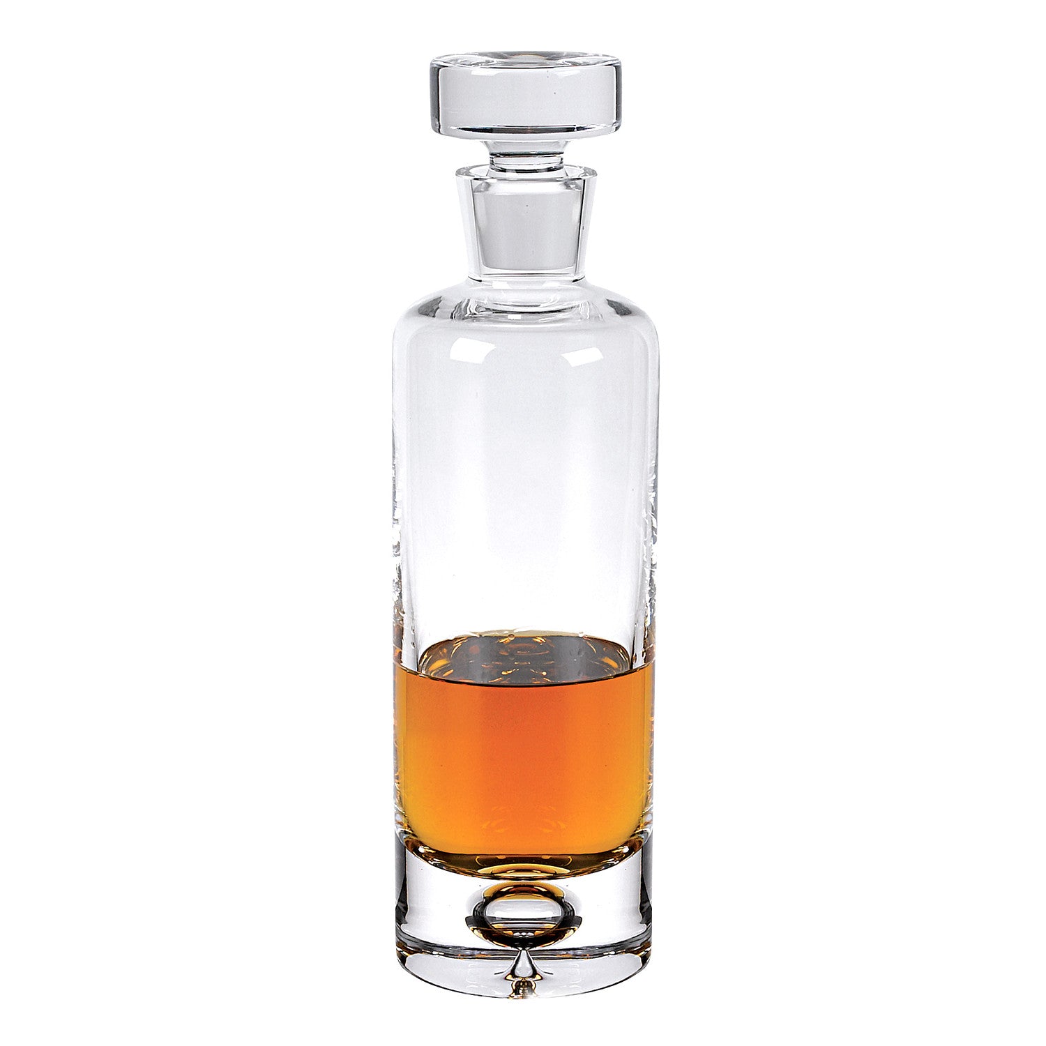 Clear Crystal Glass Round Bowl Stemless Decanter