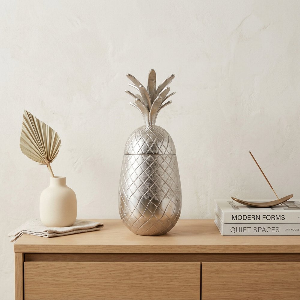 Pineapple Storage Aluminium Decor
