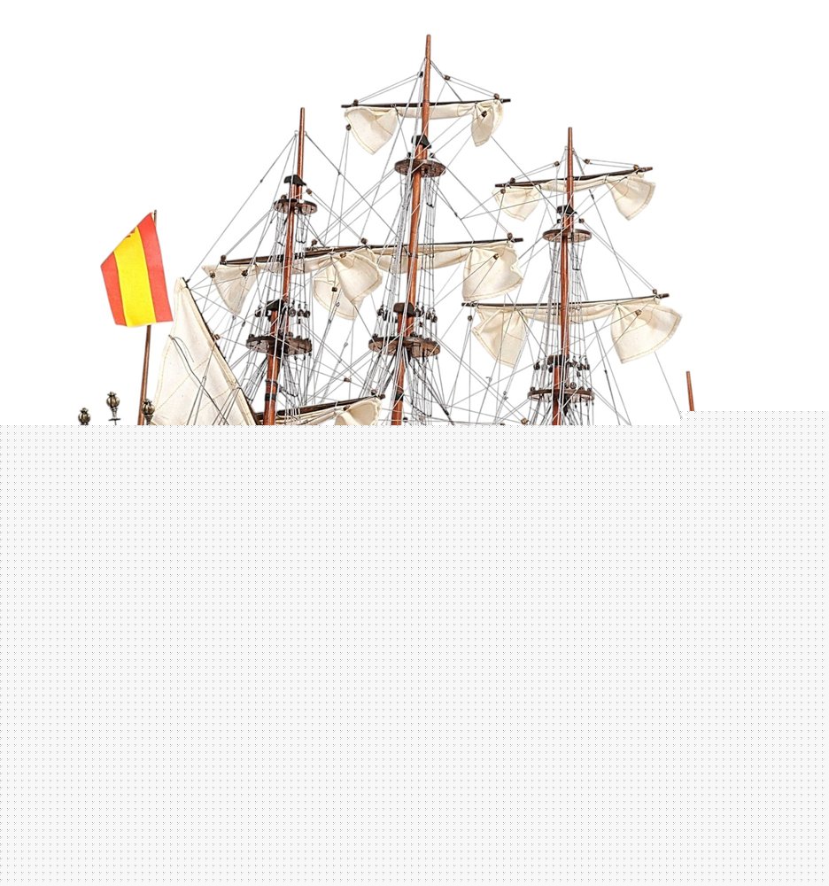 Sailboat Model With Chrome And Brass Fittings
