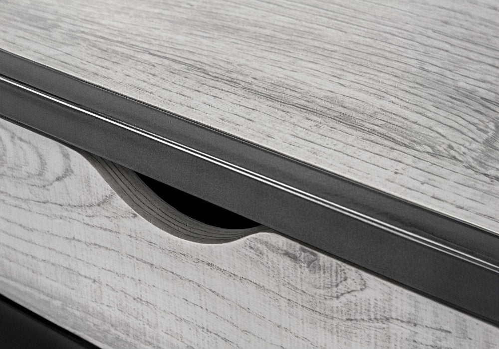 42" Gray and Dark Gray Computer Desk