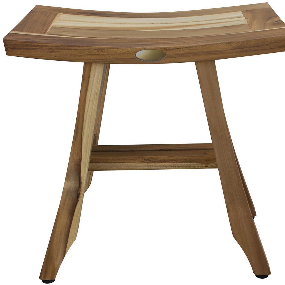 18" Natural Teak Rectangular Shower Bench