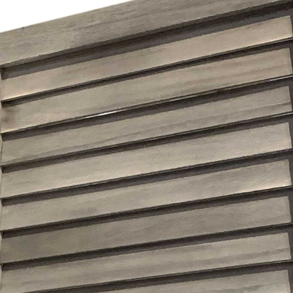 67" Gray Folding Three Panel Screen Room Divider