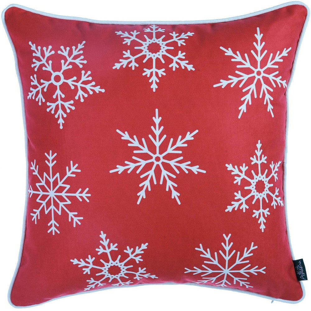 Set Of 4 18" Merry Christmas Throw Pillow Cover In Multicolor