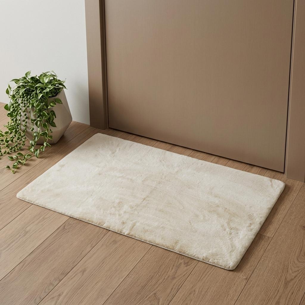 3' X 5' Faux Fur Hand Knotted Area Rug