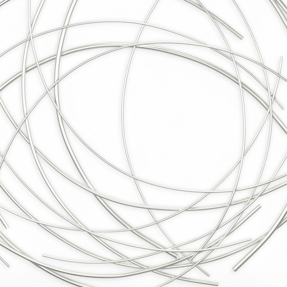26" X 26" Silver Metal Circle