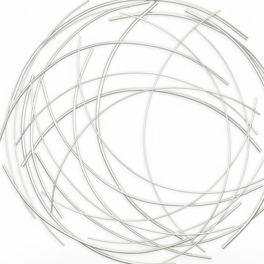 26" X 26" Silver Metal Circle