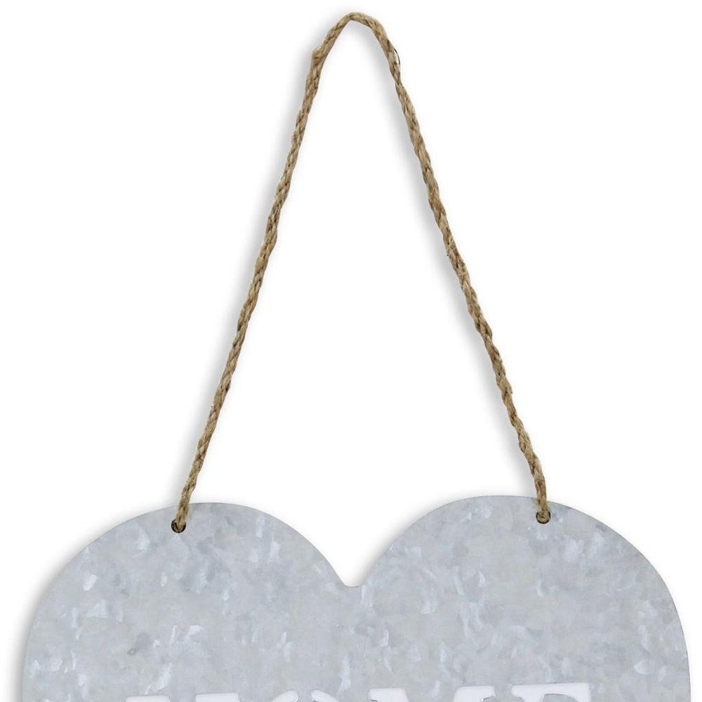 Home Gray Galvanized Cut Out Metal Wall Decor