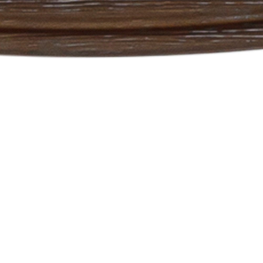 31" Taupe and Brown Solid Wood Backless Bar Height Bar Chair