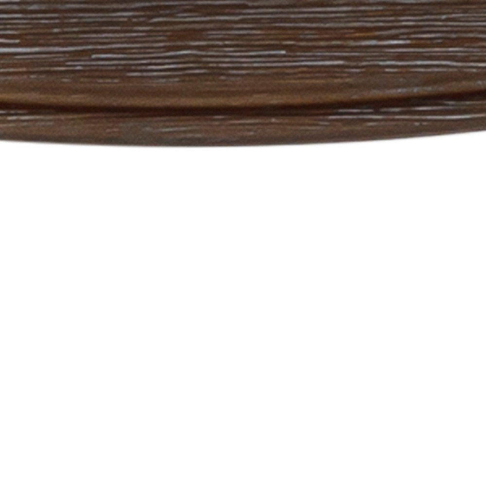 31" Taupe and Brown Solid Wood Backless Bar Height Bar Chair