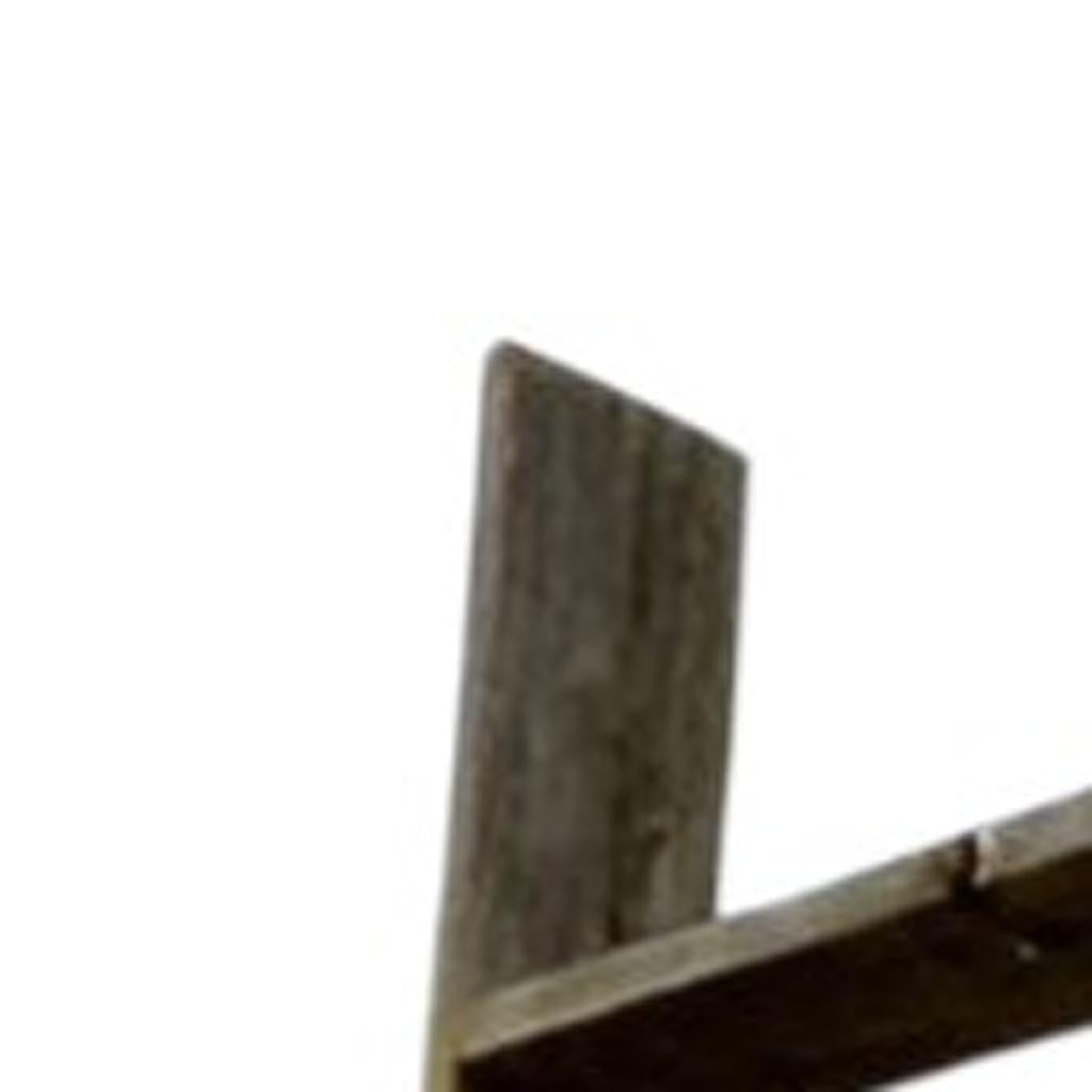 60" Gray Distressed Solid Wood Five Step Ladder Shelf