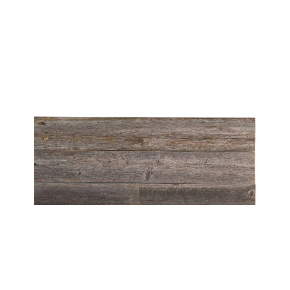Set of Six 3" x 12" Gray And Brown Wood Planks Wall Decor