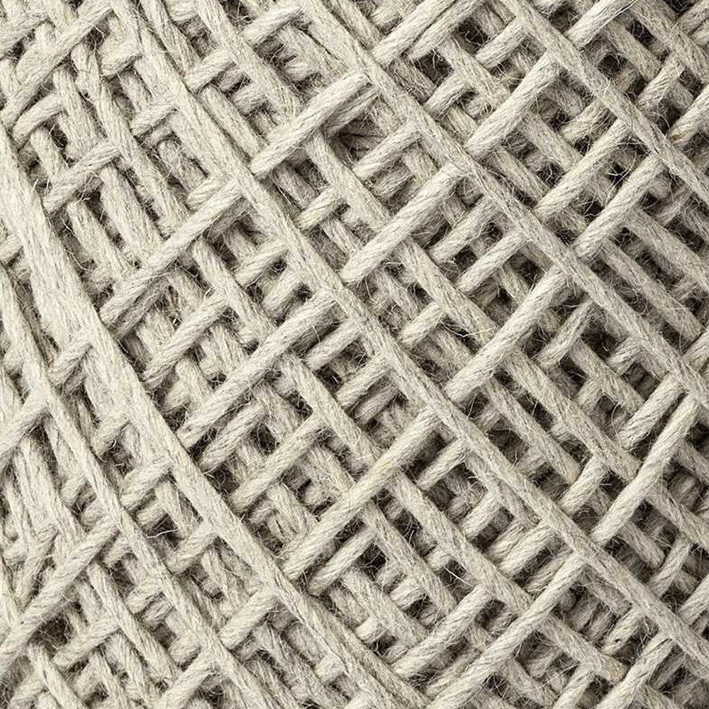 16" Ivory Upholstery Cylinder Abstract Pouf Ottoman