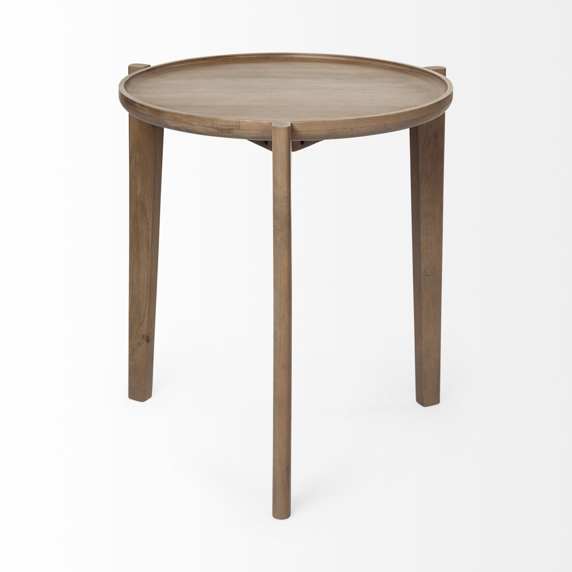 24" Brown Unavailable Round End Table