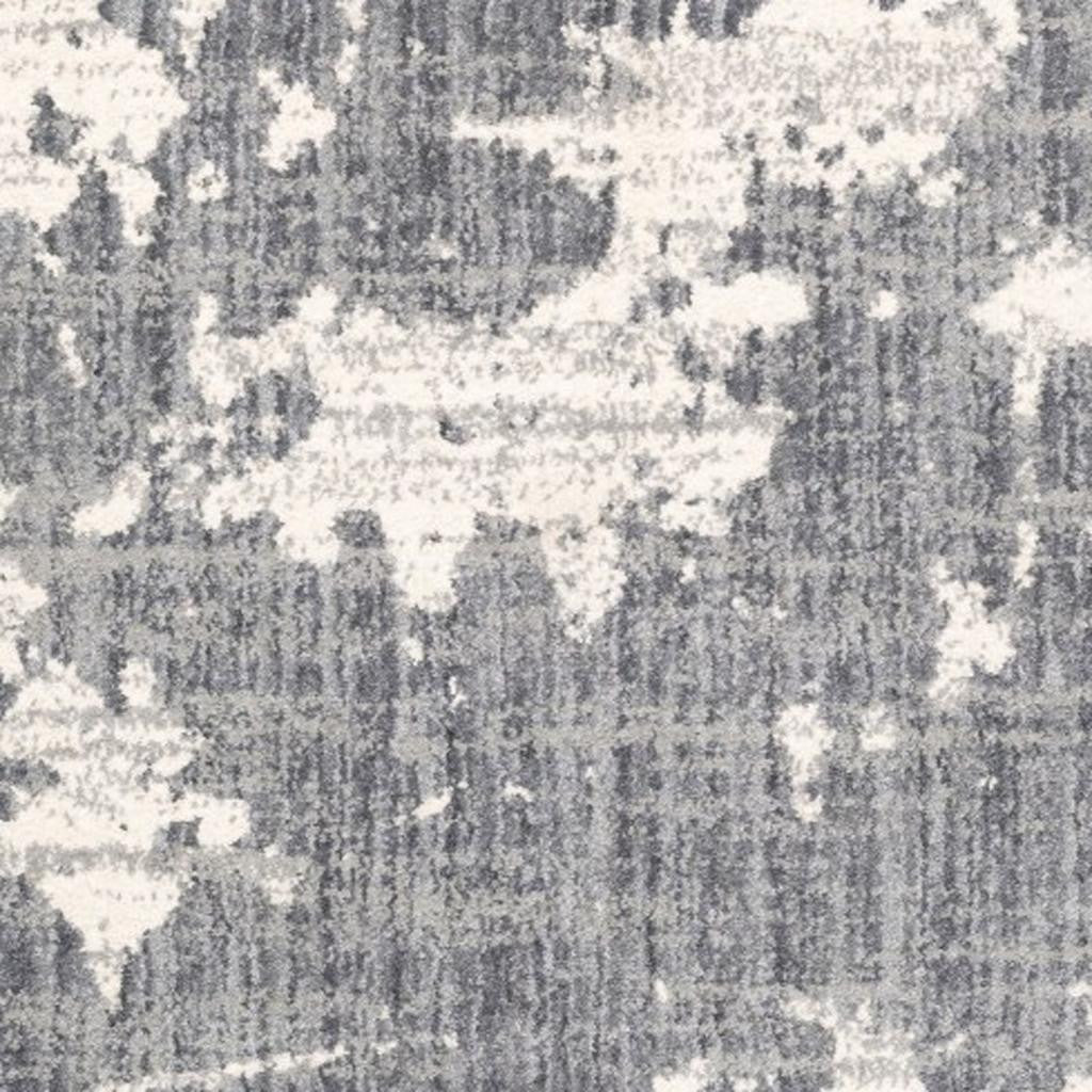 5' X 8' Grey And Ivory Grey Matter Area Rug