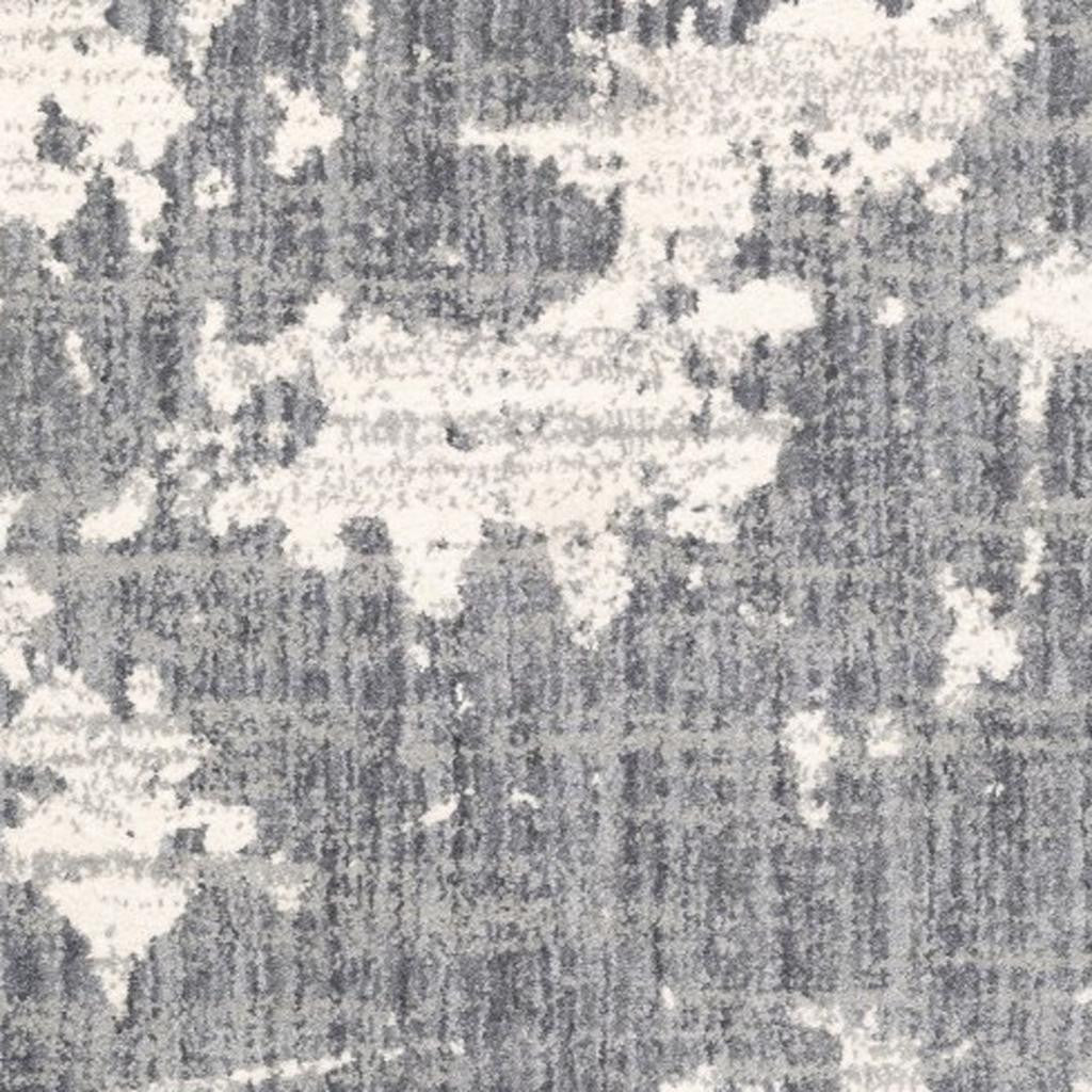 8' X 10' Grey And Ivory Grey Matter Area Rug